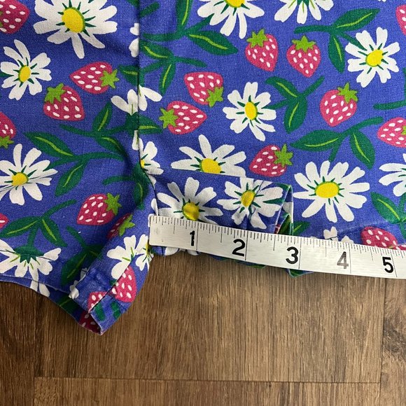 Rare Vintage Oshkosh Daisy Strawberry Overall Shortalls 6x - Picture 9 of 13